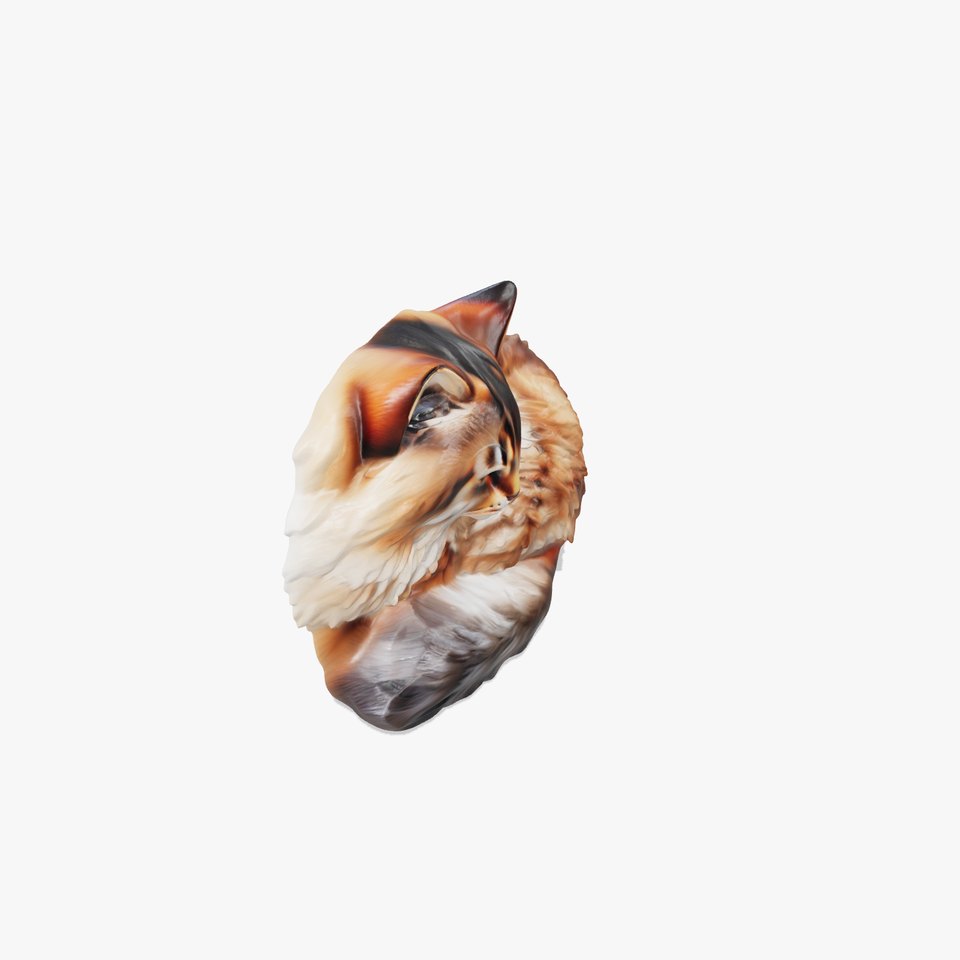 Fluffy Cat D Model Pack with Realistic Fur Detail